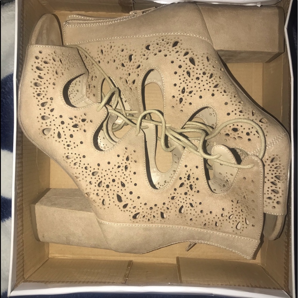 Nude/Tan Sandal Heels from Necessary Clothing